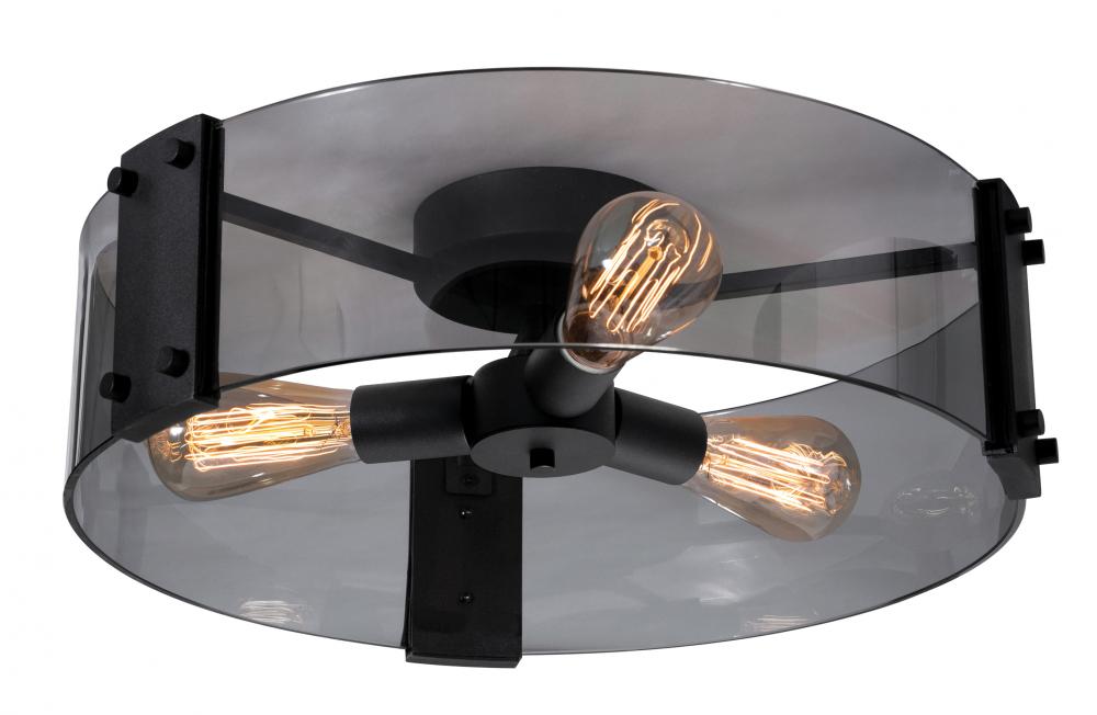 Dana 18'' Semi Flush Med Base 120V BK