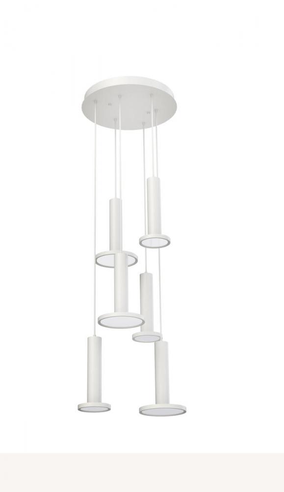 Luna 6 Light LED Round Pendant