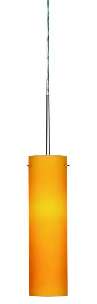 Soho LED Pendant - 3000K - 120-277V - Satin Nickel - White