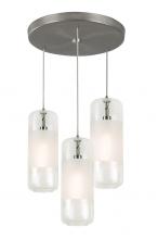 AFX Lighting, Inc. HRP06MBSNCLRND3 - Hermosa 3 Light Round Pendant