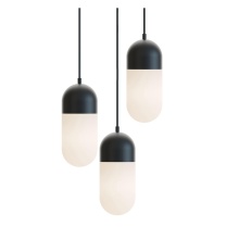 AFX Lighting, Inc. IRVP05LAJUDBKRND3 - Irvine 3 Light Round Pendant,120V,45W,5 CCT,BK