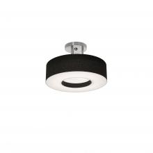 AFX Lighting, Inc. MCF1214MB-BKSF - Montclair 12'' Med Base Semi-Flush - SN w/ BK