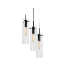 AFX Lighting, Inc. VSAP05MBBKRND3 - Vista 3 Light Round Pendant,60W,BK