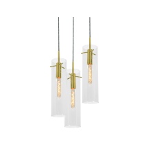 AFX Lighting, Inc. VSAP05MBLBRND3 - Vista 3 Light Round Pendant,60W,LB