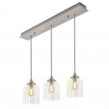 AFX Lighting, Inc. WMMP08MBSNLNR3 - William 3 Light Linear Pendant MB 120V,SN