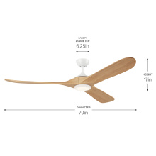 Kichler 310570MWH - 70 Inch Mylo Fan