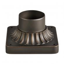 Kichler 9592RZ - 5.75" x 3.5" Pedestal Mount Rubbed Bronze