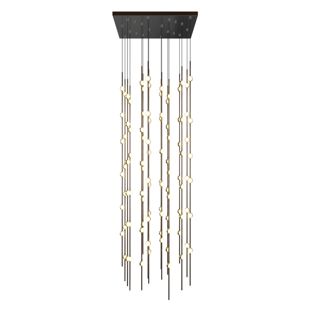 Andromeda 24" Square LED Pendant (2200K) w/20' Cords