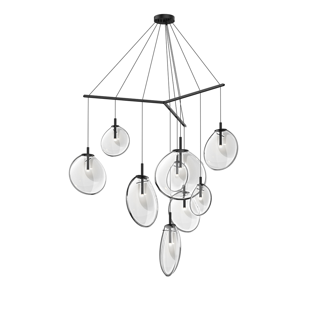 9-Light Tri-Spreader LED Pendant