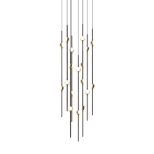 Sonneman 2012.33W-27-J20 - Aries 12" Round LED Pendant (2700K) w/20' Cords