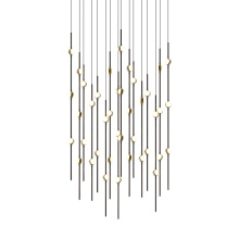 Sonneman 2015.33W-22-J20 - Aries 24" Square LED Pendant (2200K) w/20' Cords