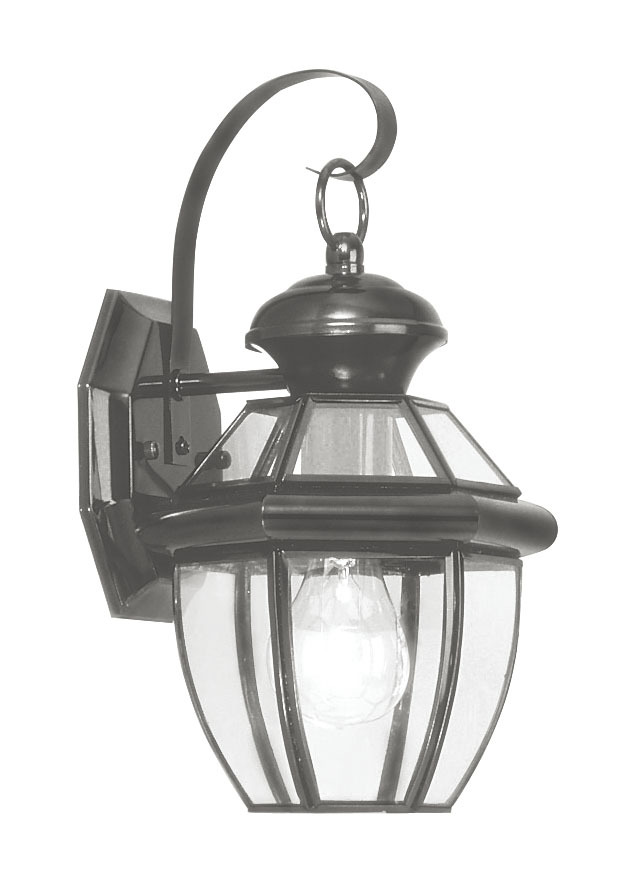 1 Light Black Outdoor Wall Lantern