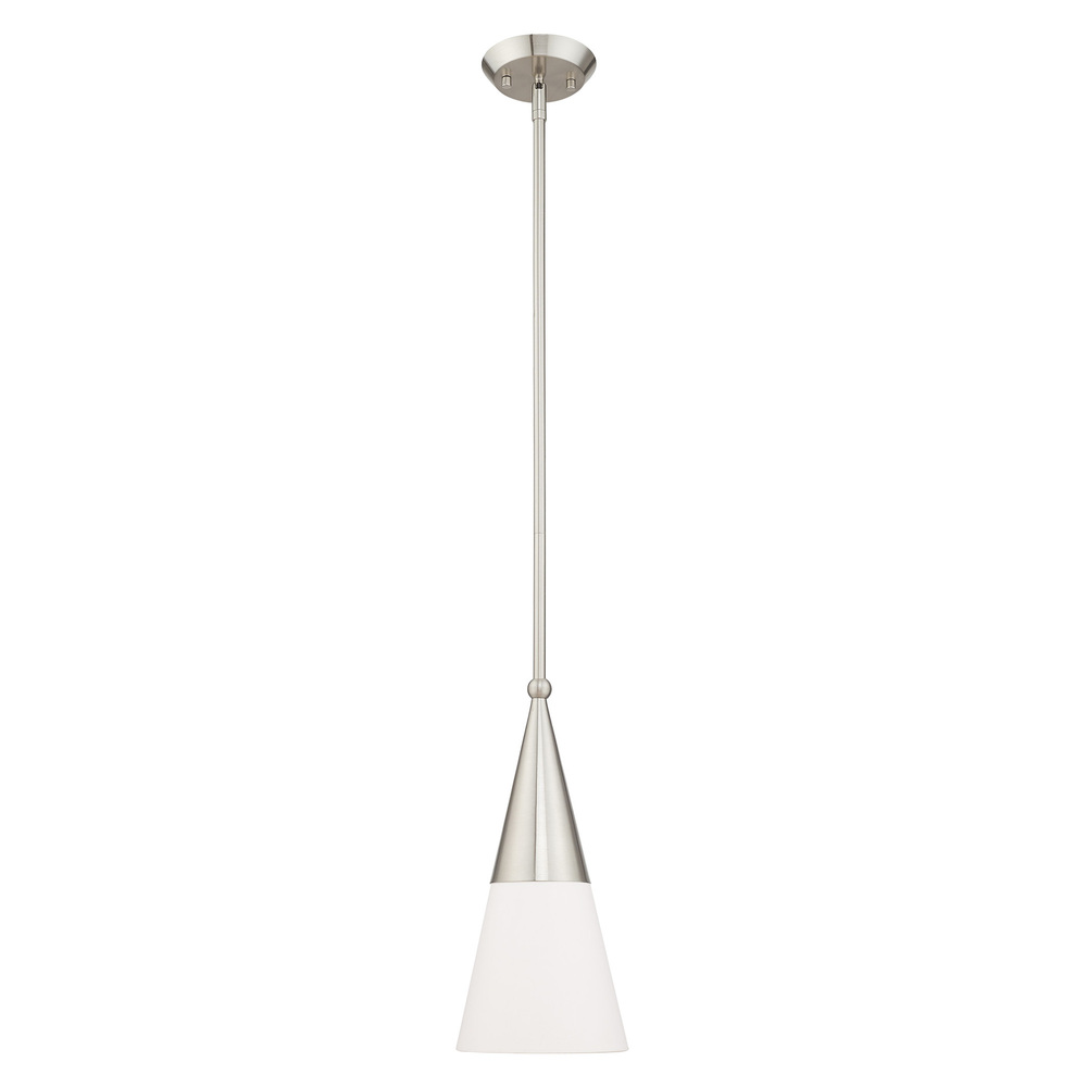 1 Lt Brushed Nickel Mini Pendant