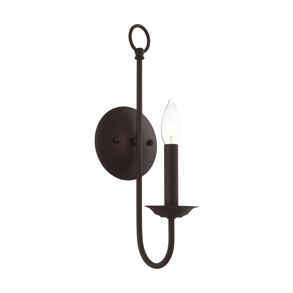 1 Lt Bronze Wall Sconce