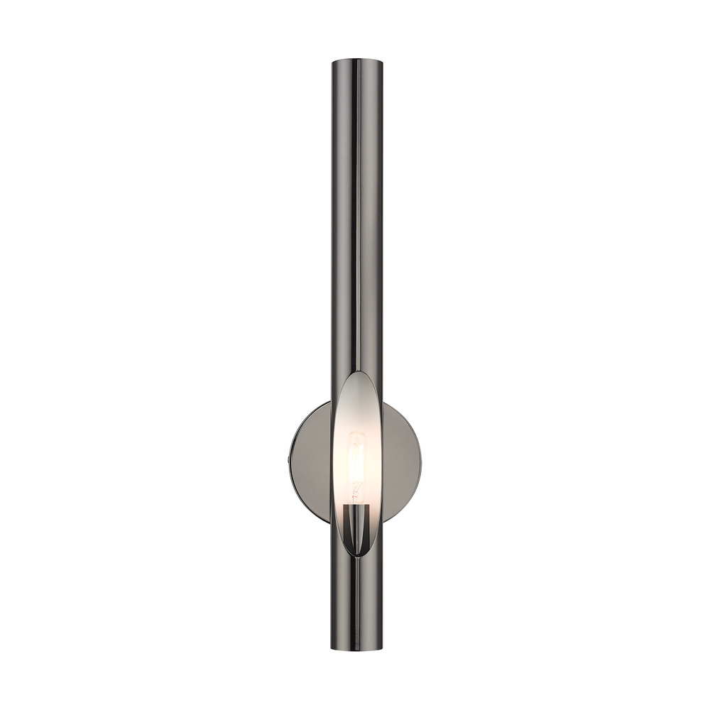 1 Lt Black Chrome ADA Single Sconce