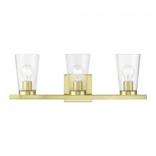 Livex Lighting 17623-12 - 3 Light Satin Brass Vanity Sconce