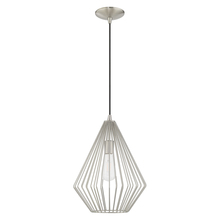 Livex Lighting 41325-91 - 1 Lt Brushed Nickel Mini Pendant