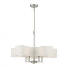 Livex Lighting 42665-91 - 5 Light Brushed Nickel Chandelier
