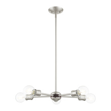 Livex Lighting 46135-91 - 5 Lt Brushed Nickel Chandelier