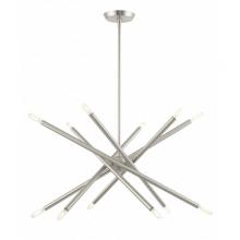 Livex Lighting 46776-91 - 12 Lt Brushed Nickel Chandelier