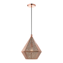 Livex Lighting 48923-86 - 1 Lt Rose Gold Pendant