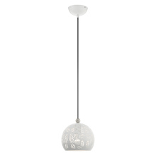 Livex Lighting 49541-03 - 1 Lt White Pendant