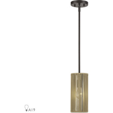 Livex Lighting 53151-92 - 1 Light English Bronze Mini Pendant
