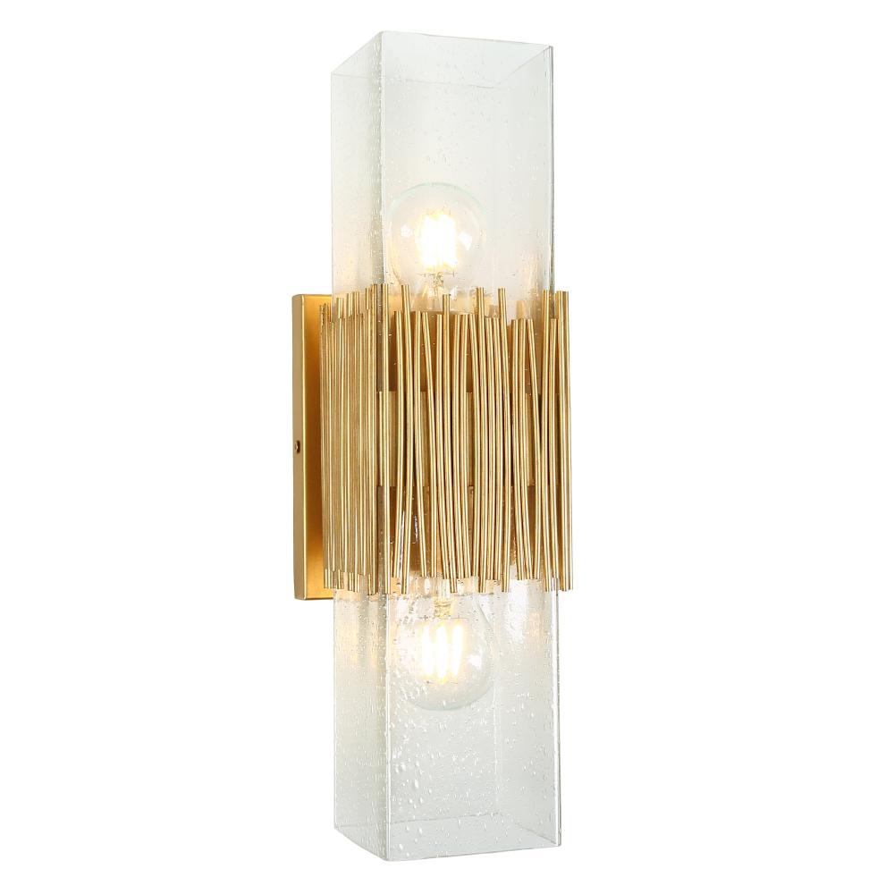 Polmbafee 2-Light Gold Wall Sconce