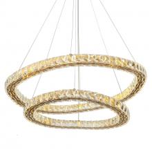 LNC Home HA05130 - Metorcalipia 2-Light LED Chandelier