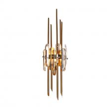 LNC Home HA0528101 - Fataingyism 1-Light Brass Crystal Wall Sconce