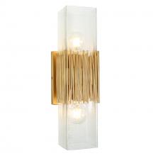 LNC Home HA05380 - Polmbafee 2-Light Gold Wall Sconce