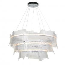 LNC Home HA05429 - Seleneifyra 3-Light Oversized Black LED Chandelier