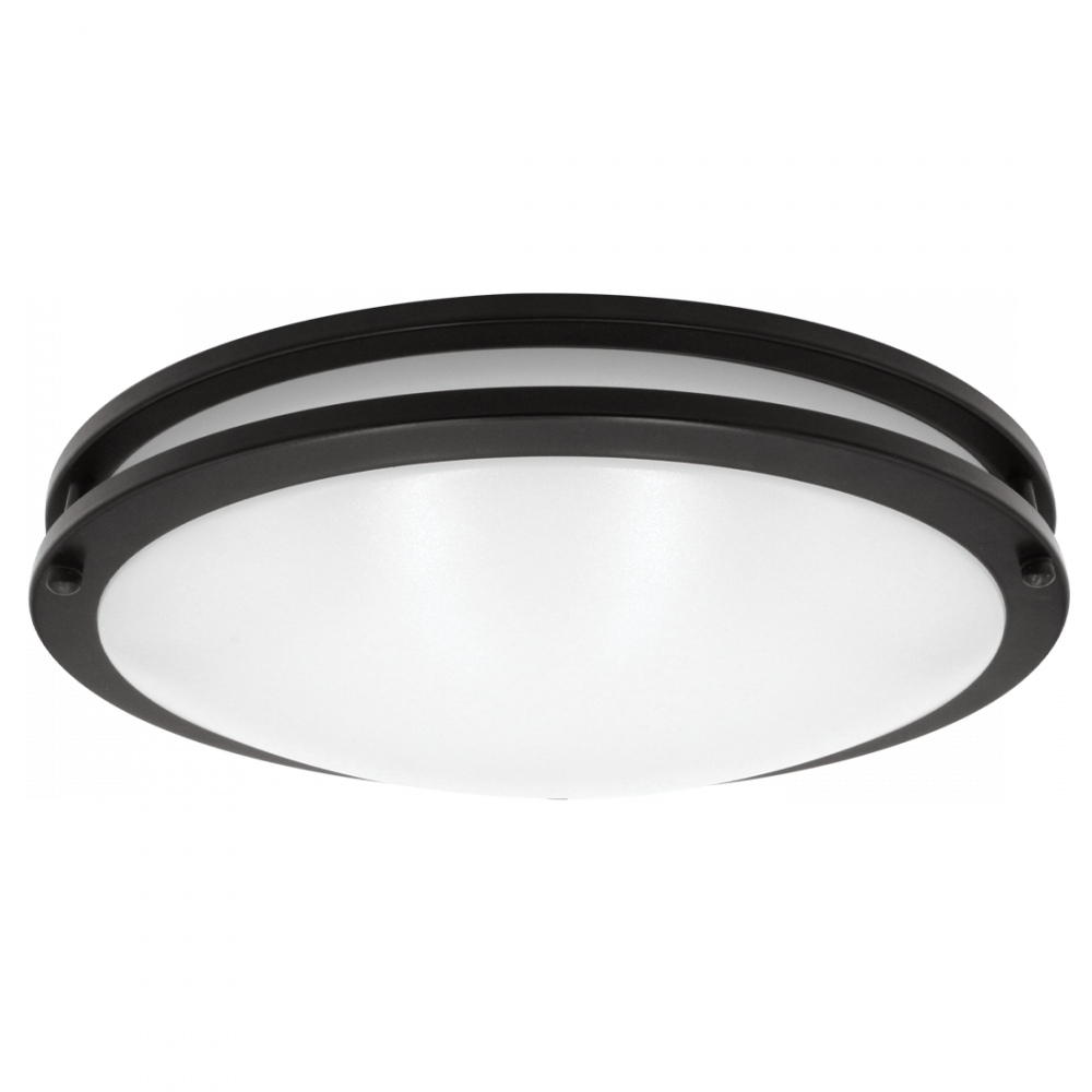 LED16"FLUSH/DR/BLK/5CCT/D