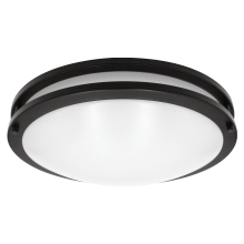 Luxrite LR23291 - LED12"FLUSH/DR/BLK/5CCT/D