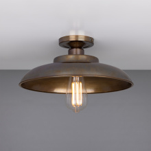 Mullan Lighting MLCF31POLBRS - Telal Factory Ceiling Fitting | Polished Brass