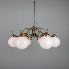 Mullan Lighting MLF027POLBRS - Kilturk 6 Arm Chandelier Polished Brass (GL044E)
