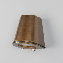 Mullan Lighting MLOSL004RAWBRS - Wade Wall Mounted Spotlight | Raw Brass