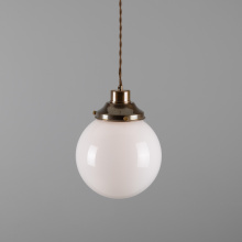 Mullan Lighting MLP399POLCHR - Gentry 20cm Globe Pendant | Polished Chrome