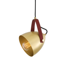 Mullan Lighting MLP462PCGRYYLW - Southwark Pendant | Grey & White inner| Yellow Strap