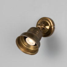 Mullan Lighting MLWL071POLBRS - Sucre Antique Industrial Spot Light | Polished Brass