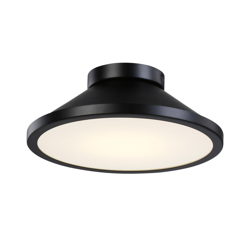 Lucida Collection Integrated LED Flush Mount, Black