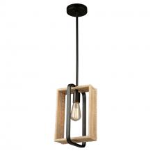 Artcraft AC11711BK - Perris 1 Light Pendant Black