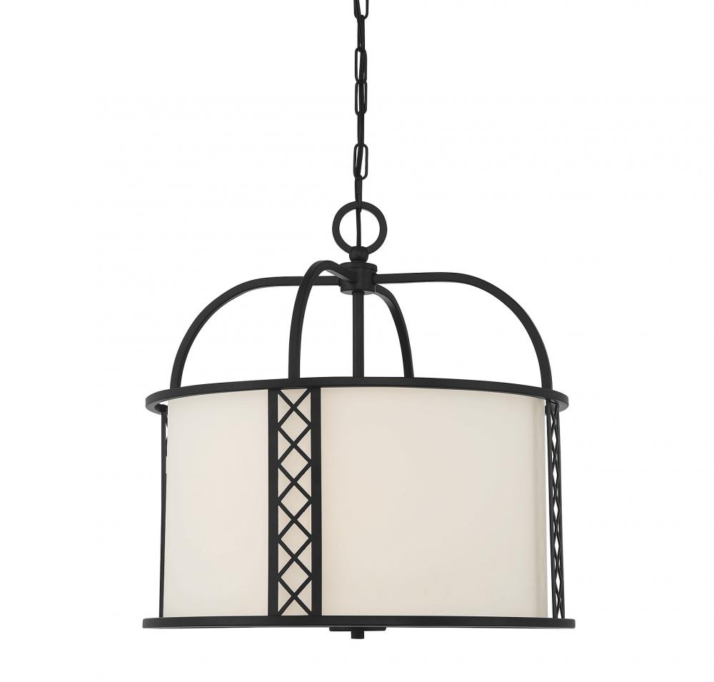 Rockford 3-Light Pendant in 
Matte Black