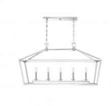 Savoy House 1-424-5-109 - Townsend 5-Light Linear Chandelier in Polished Nickel