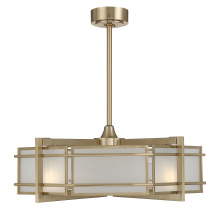 Savoy House 30-FD-495-127 - Canterbury 4-Light Fan D'Lier in Noble Brass