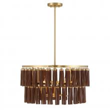 Savoy House 7-2747-4-322 - Aquitane 4-Light Pendant in Warm Brass