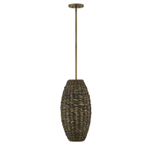 Savoy House 7-8416-1-220 - Tierra Brisa 1-Light Pendant in Riviera Brass by Breegan Jane