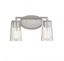 Savoy House 8-7045-2-SN - Sacremento 2-Light Bathroom Vanity Light in Satin Nickel