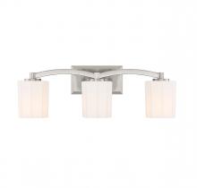 Savoy House 8-7710-3-SN - Whitney 3-Light Bathroom Vanity Light in Satin Nickel