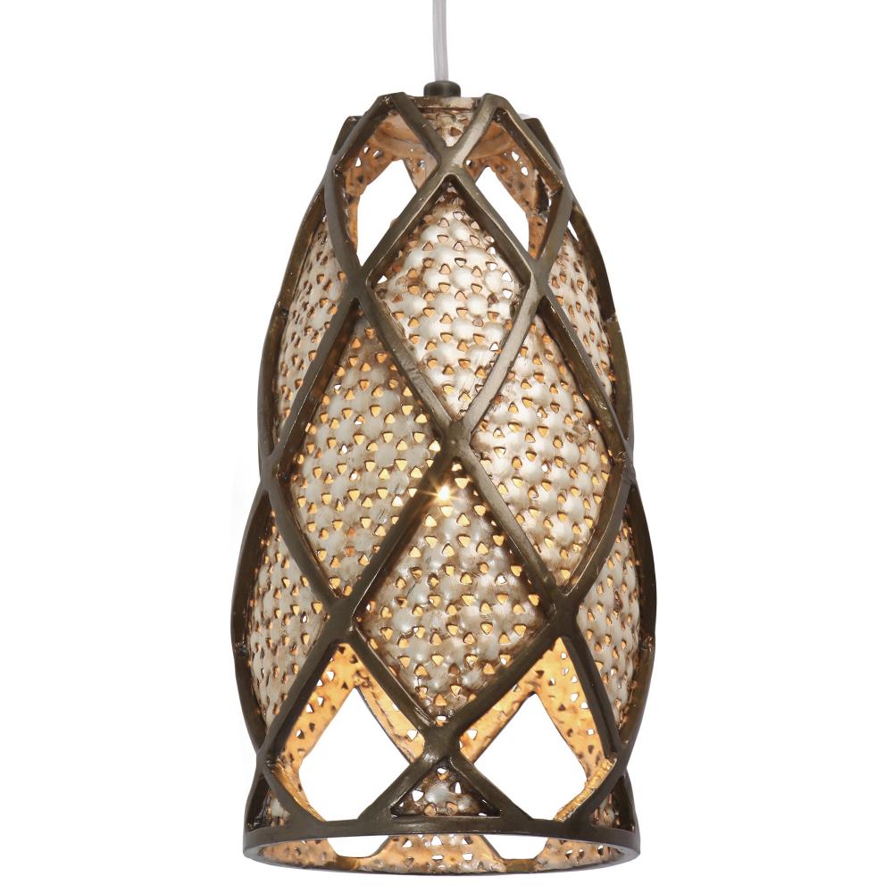 Argyle 1-Lt Mini Pendant - New Bronze/Desert Pearl